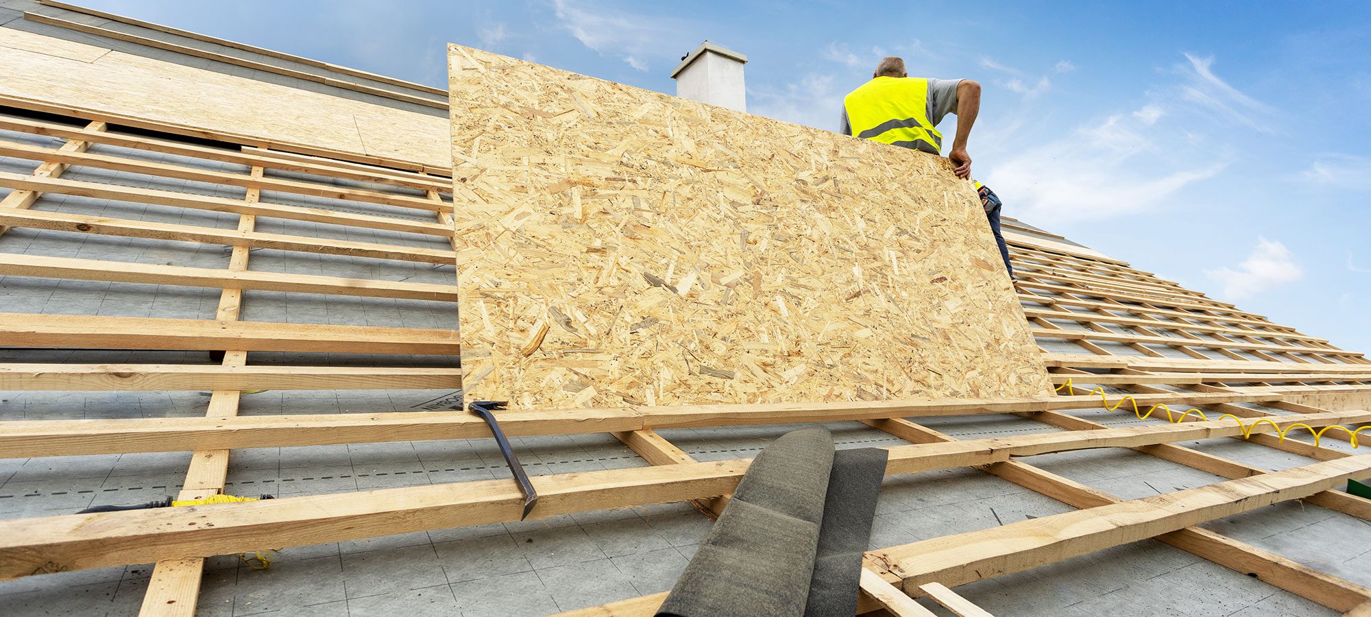 plywood osb underlayment on roof