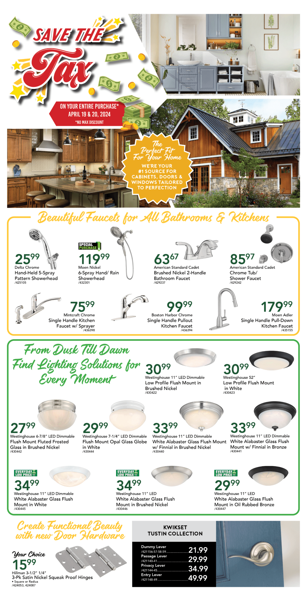 Save the Tax Sale April 19-20