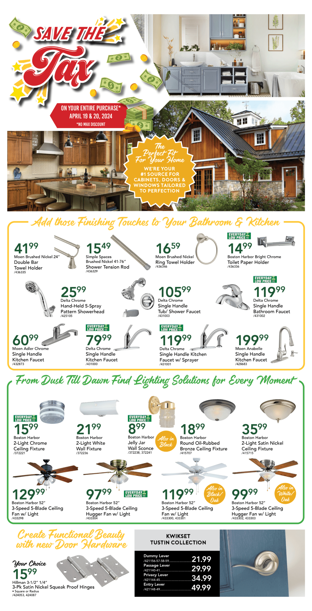 Save the Tax Sale April 19-20